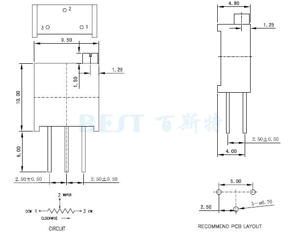 精密電位器3296Y